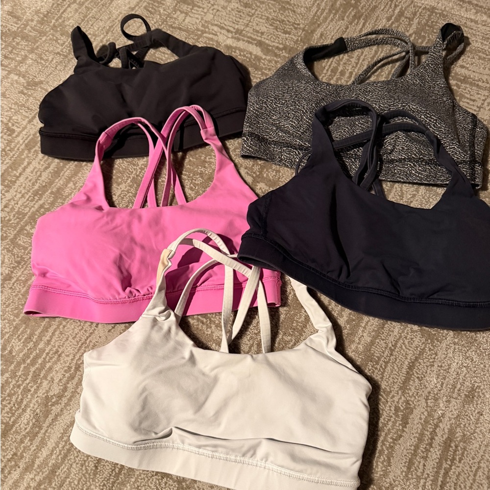 lululemon athletica Strappy Sports Bra Set in Black, Pink, Gray, Navy, White
